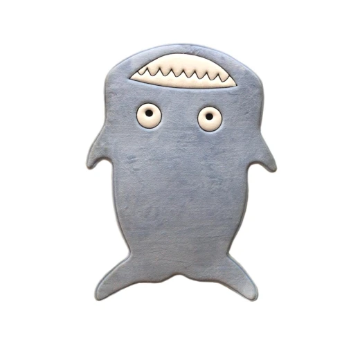 Kaison Cartoon Floor Mat, Blue Shark - Image 2