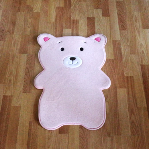 Kaison Cartoon Floor Mat, Pink Bear Kaison Cartoon Floor Mat, Pink Bear