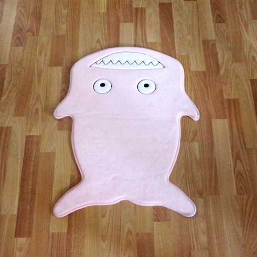 Kaison Cartoon Floor Mat, Pink Shark