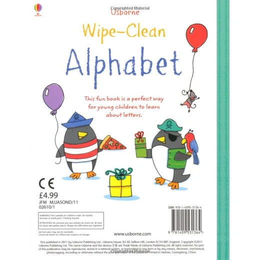 Usborne Wipe-Clean ABC Paperback - يو إس بورن - Image 5