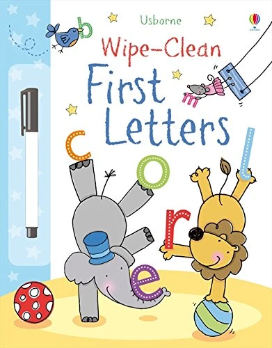 Usborne Wipe-Clean First Letters (Wipe-Clean Books) Paperback