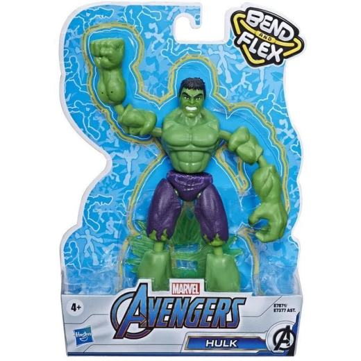 Marvel Avengers Bend And Flex Action Figure 15 Cm, Hulk Marvel Avengers Bend And Flex Action Figure 15 Cm, Hulk