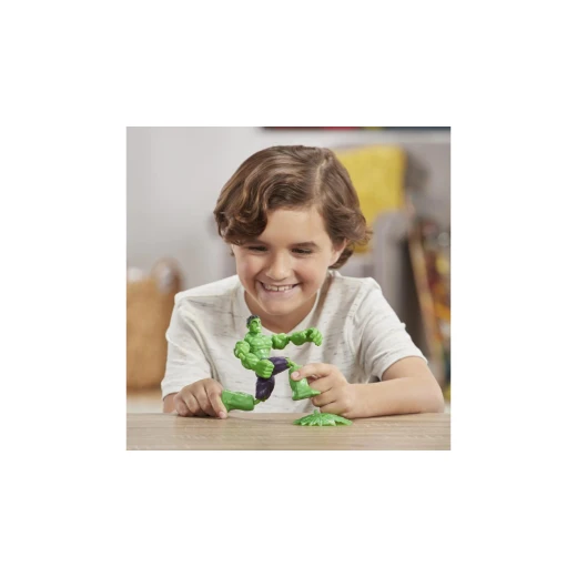 Marvel Avengers Bend And Flex Action Figure 15 Cm, Hulk - مارفيل - Image 3