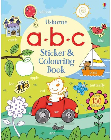 ABC Sticker and Colouring Book, 40 pages ABC Sticker and Colouring Book, 40 pages