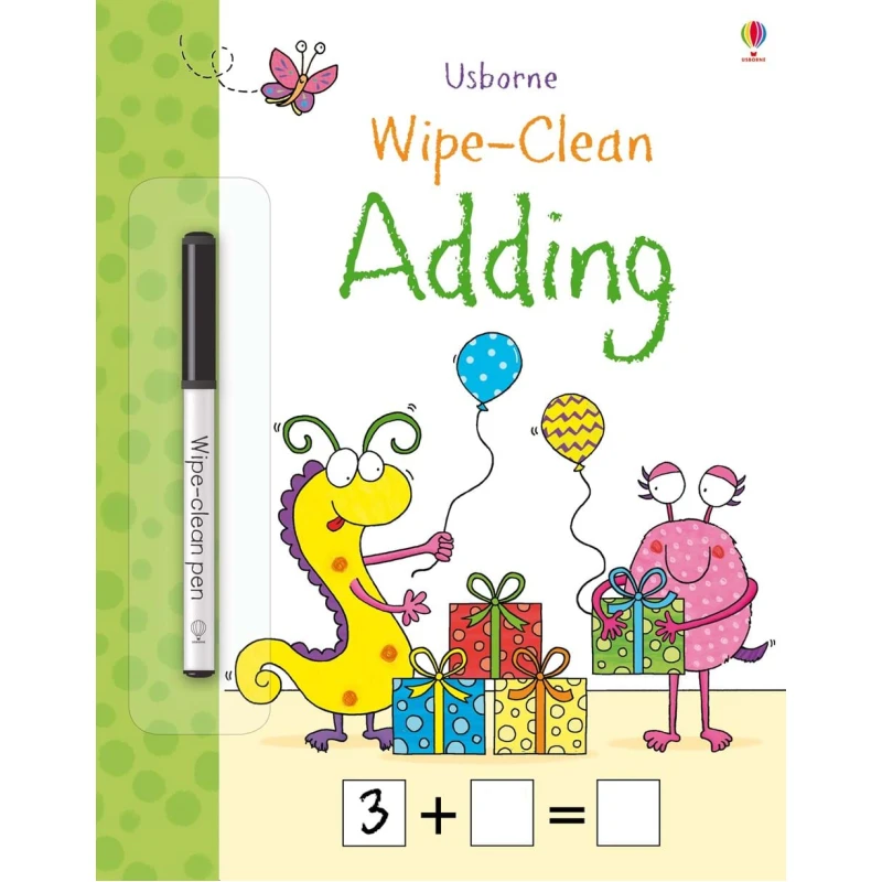 Wipe-Clean Adding, 24 pages - يو إس بورن