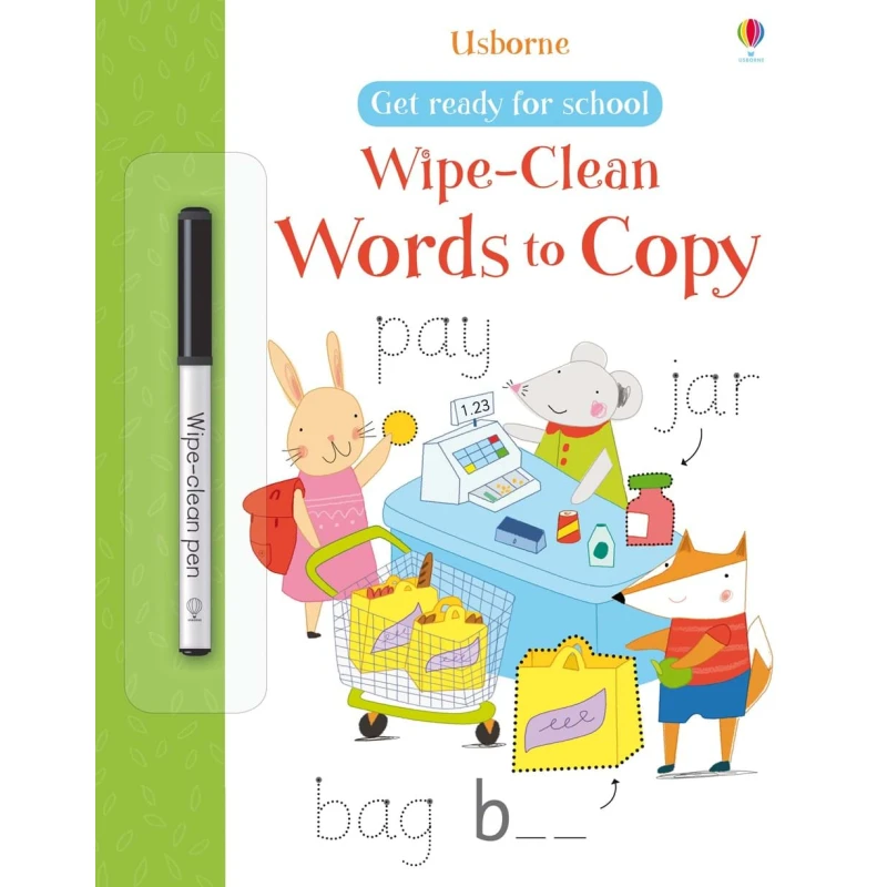 Wipe-Clean Words to Copy, 20 pages - يو إس بورن