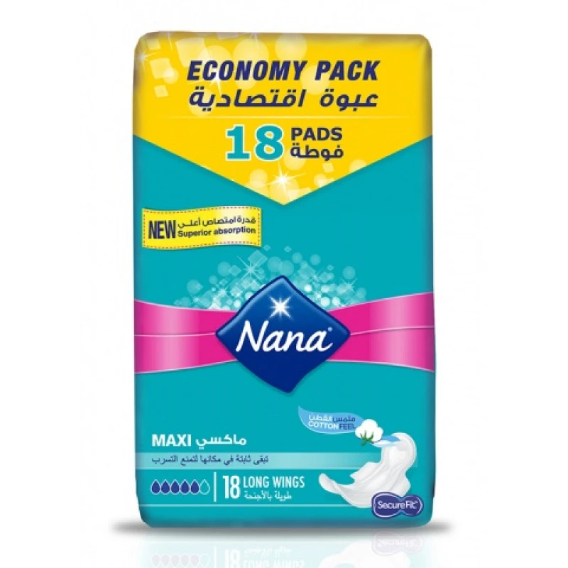 Nana Maxi Economy Pack 18 Long - نانا