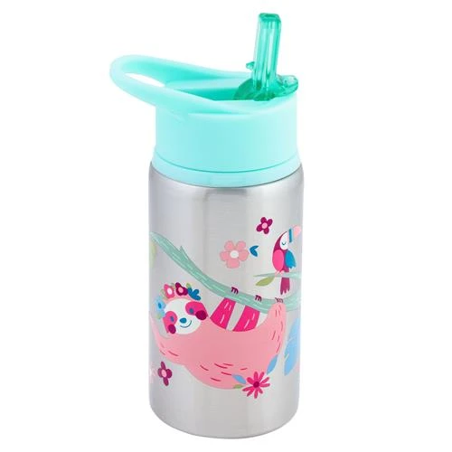 Stephen Joseph Stainless Steel Water Bottle, Sloth Stephen Joseph Stainless Steel Water Bottle, Sloth
