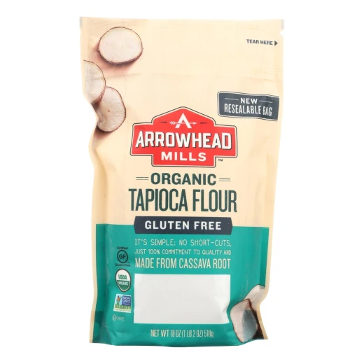 Arrowhead Mills عضوي خالي من الجلوتين طحين التابيوكا ، 510 جم Arrowhead Mills عضوي خالي من الجلوتين طحين التابيوكا ، 510 جم