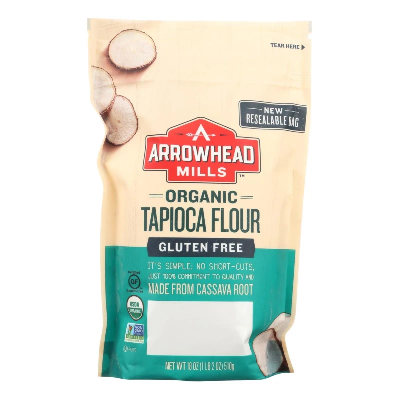 Arrowhead Mills عضوي خالي من الجلوتين طحين التابيوكا ، 510 جم - أرو هيد ميلز
