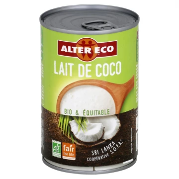 Alter Eco Plain Coconut Milk, 400ml Alter Eco Plain Coconut Milk, 400ml