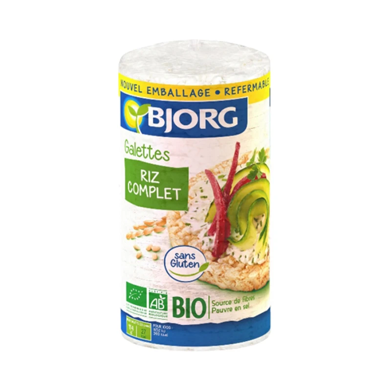 Bjorg Gluten Free Whole Rice Cake, 130g - بي جورج