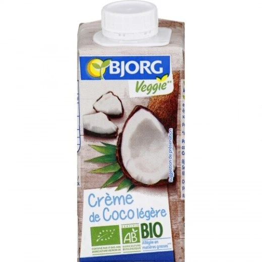 Bjorg Organic Coconut 57.6% Cream, 200ml