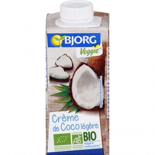 Bjorg Organic Coconut 57.6% Cream, 200ml - بي جورج