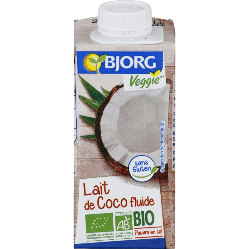 Bjorg Organic Coconut 59.8% Cream, 200ml - بي جورج