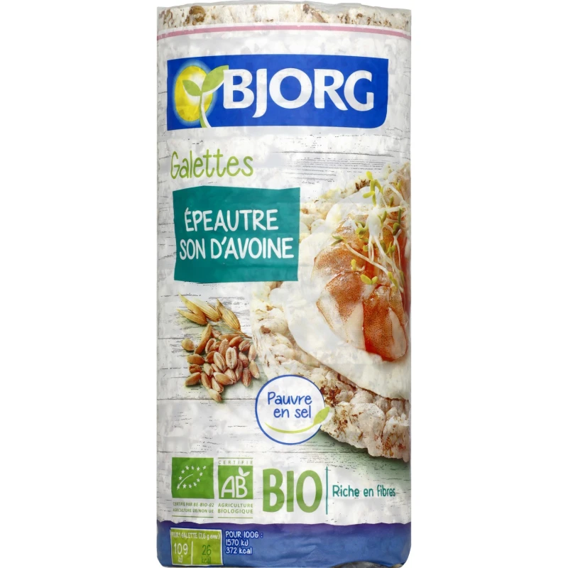 Bjorg Organic Oat Cakes, 130g - بي جورج