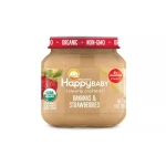Happy Baby Banana & Strawberries Baby Food, 113 g - هابي بيبي
