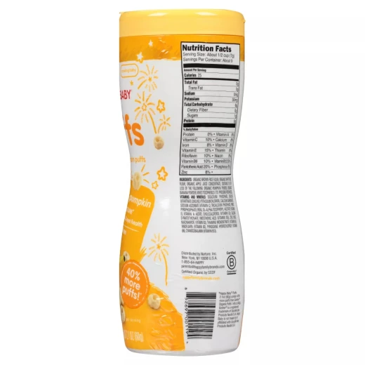 Happy Baby Organic Banana Puffs - 60 g - هابي بيبي - Image 4