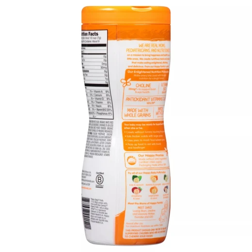 Happy Baby Happy Puffs Organic Sweet Potato - 60 g - هابي بيبي - Image 4