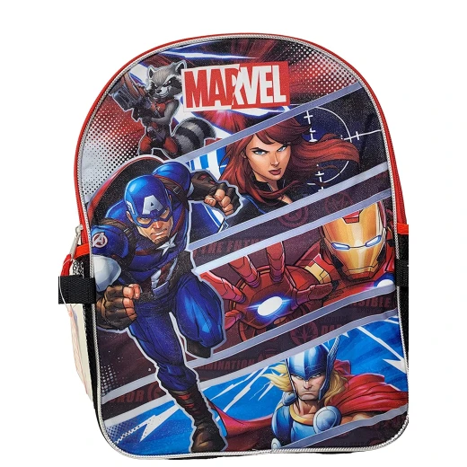 Avengers Backpack with Shaped Lunch Bag, 41 cm - مارفيل - Image 2