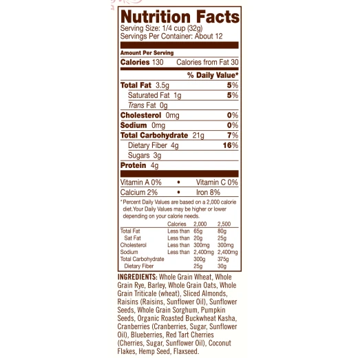 Bob's Red Mill, Fruit & Seed Muesli, 397 g - بوبز ريد ميل - Image 5