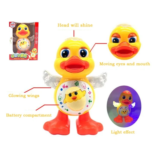 Small Yellow Duck With Light And Music Swaying - Image 2