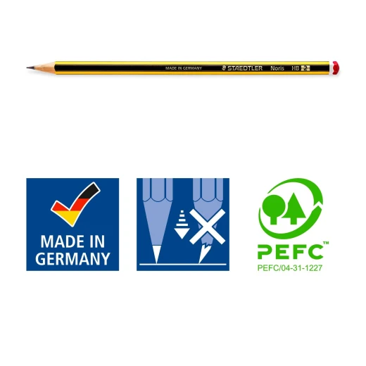 Staedtler Blistercard Containing 2 Graphite Pencils HB, 1 Eraser and 1 Tub Sharpener - ستدلر - Image 5