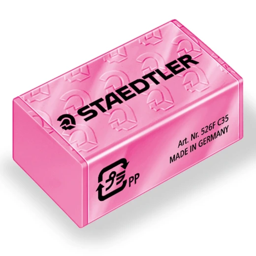 Staedtler Wopex Neon Graphite Pencil Kit - Pink with Sharpener and Eraser - ستدلر - Image 2