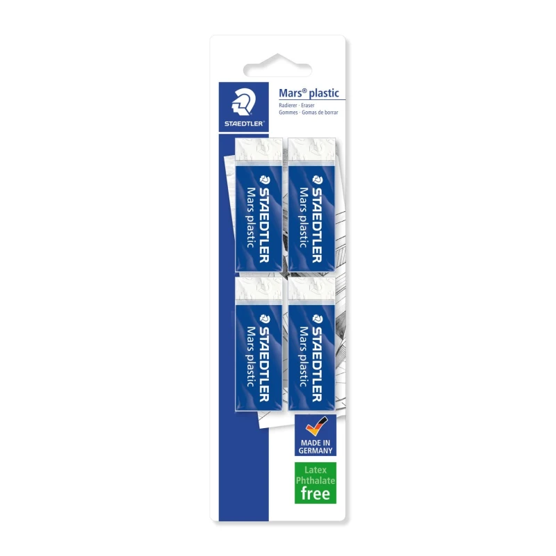 Staedtler Mars® Plastic Eraser in Premium Quality Pack of 4 - ستدلر