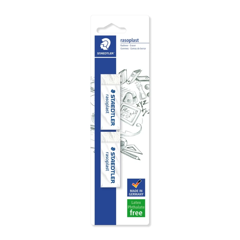Staedtler Rasoplast Eraser, Pack of 2 - ستدلر