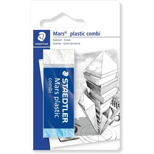 Staedtler Mars Plastic Eraser Combo Plastic Staedtler Mars Plastic Eraser Combo Plastic