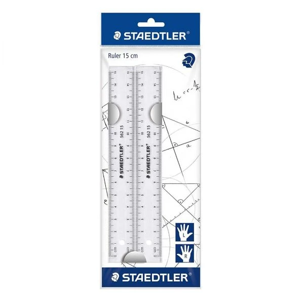 Staedtler 15 cm plastic Rulers Plastic 2 Pack - ستدلر