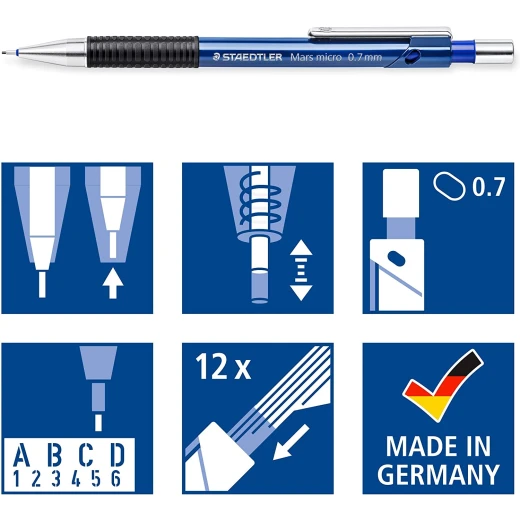 Staedtler Propelling Pencil and Refill 0.7 mm - ستدلر - Image 4