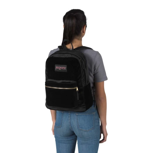 JanSport Superbreak Velvet Backpack, Black Velvet - جان سبورت - Image 2