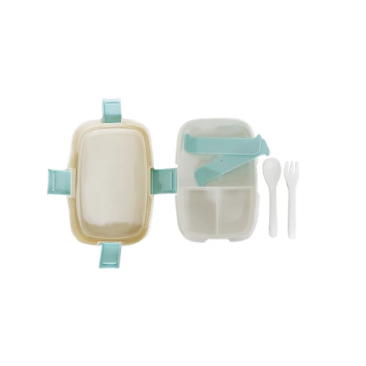 Elliptical Kids School Lunch Box, White&Turquoise - Image 2