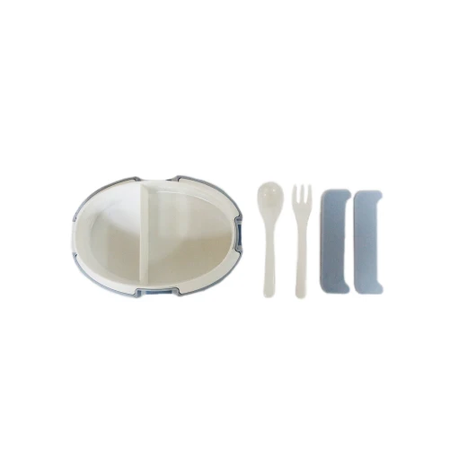 Elliptical Kids School Lunch Box, White&Blue - Image 2