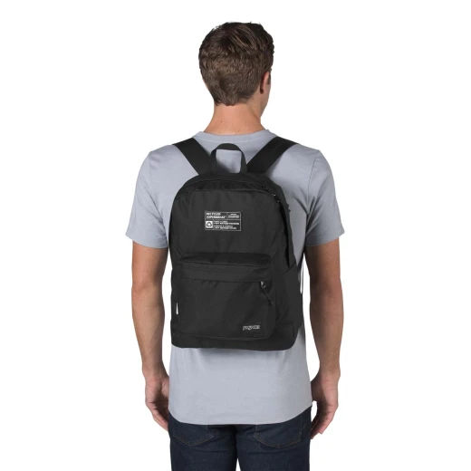 JanSport Recycled Super Backpack, Black - جان سبورت - Image 6