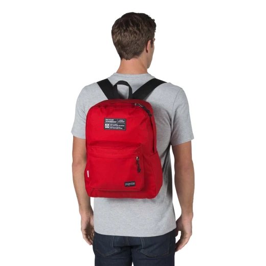 JanSport Recycled Super Backpack, Red Tape - جان سبورت - Image 3