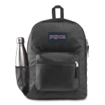 JanSport Cross Town Remix Backpack, Black Mate Coated 600D - جان سبورت