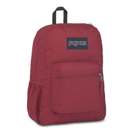 JanSport Cross Town Remix Backpack, Viking Red Heathered 600D - جان سبورت - Image 2