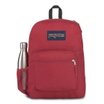 JanSport Cross Town Remix Backpack, Viking Red Heathered 600D - جان سبورت