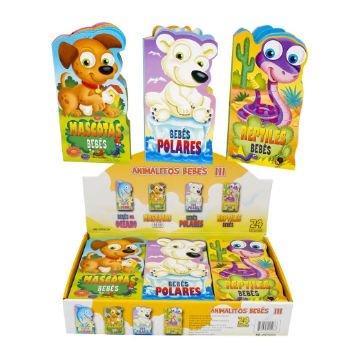 Spanish Baby Animal Board Book 6 Pages, Mascotas Bebes - Image 2