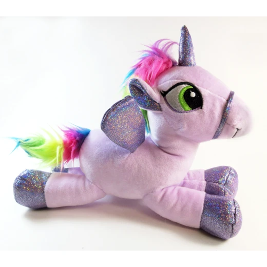 Sparkle Club, Small Unicorn Plush Pillow 9.8", Purple Sparkle Club, Small Unicorn Plush Pillow 9.8", Purple