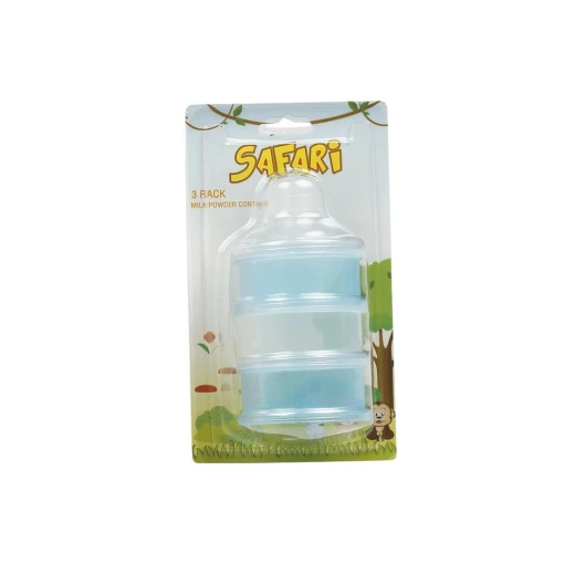 Safari Milk Powder Container 3 Pack, Blue Safari Milk Powder Container 3 Pack, Blue