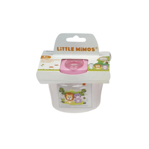 Little Mimos Milk Powder Container, Pink Little Mimos Milk Powder Container, Pink
