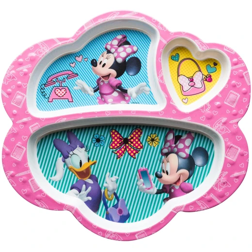 Zak Designs Kids Divided Plates, Disney Minnie Mouse & Daisy Zak Designs Kids Divided Plates, Disney Minnie Mouse & Daisy
