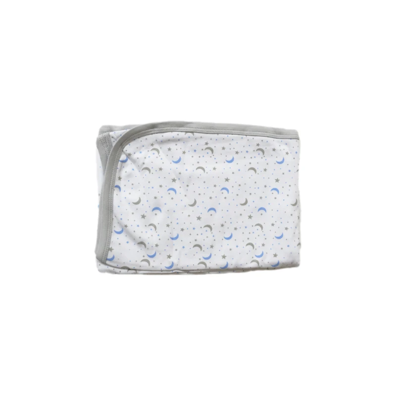 Baby Cotton Blanket, Grey&White, Stars Shape