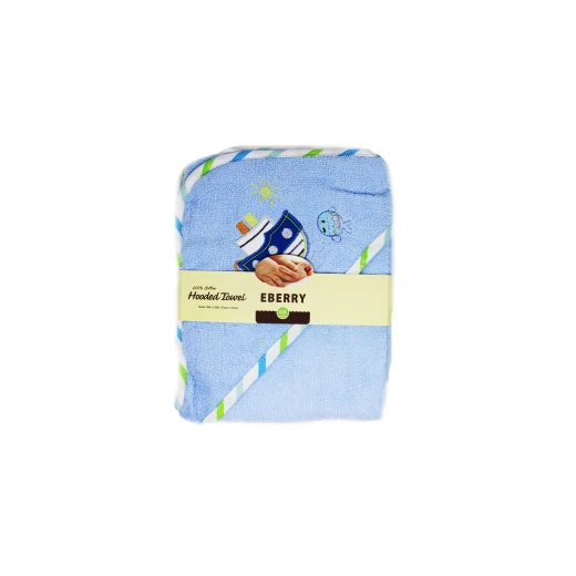 Hooded Towel, Blue, Boat Hooded Towel, Blue, Boat