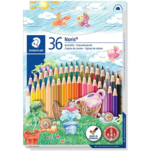 Staedtler Noris 144 Club Colouring Pencil, 36 Shades Staedtler Noris 144 Club Colouring Pencil, 36 Shades