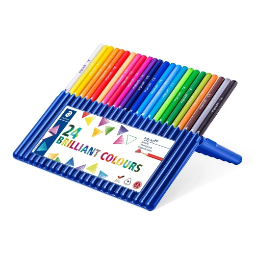 Staedtler Ergosoft® 157 Coloured Pencil, Pack of 24 Staedtler Ergosoft® 157 Coloured Pencil, Pack of 24